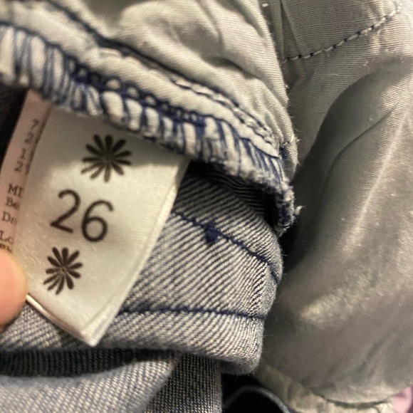 MuMu Blue Jeans Womens 26 Distressed Medium Wash Flare High Waist Berkely Bells - Picture 4 of 7